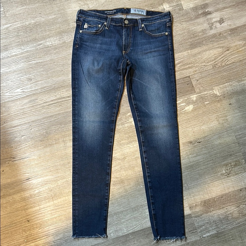 Ag Adriano Goldschmied Blue Skinny Jeans Sleek Fit